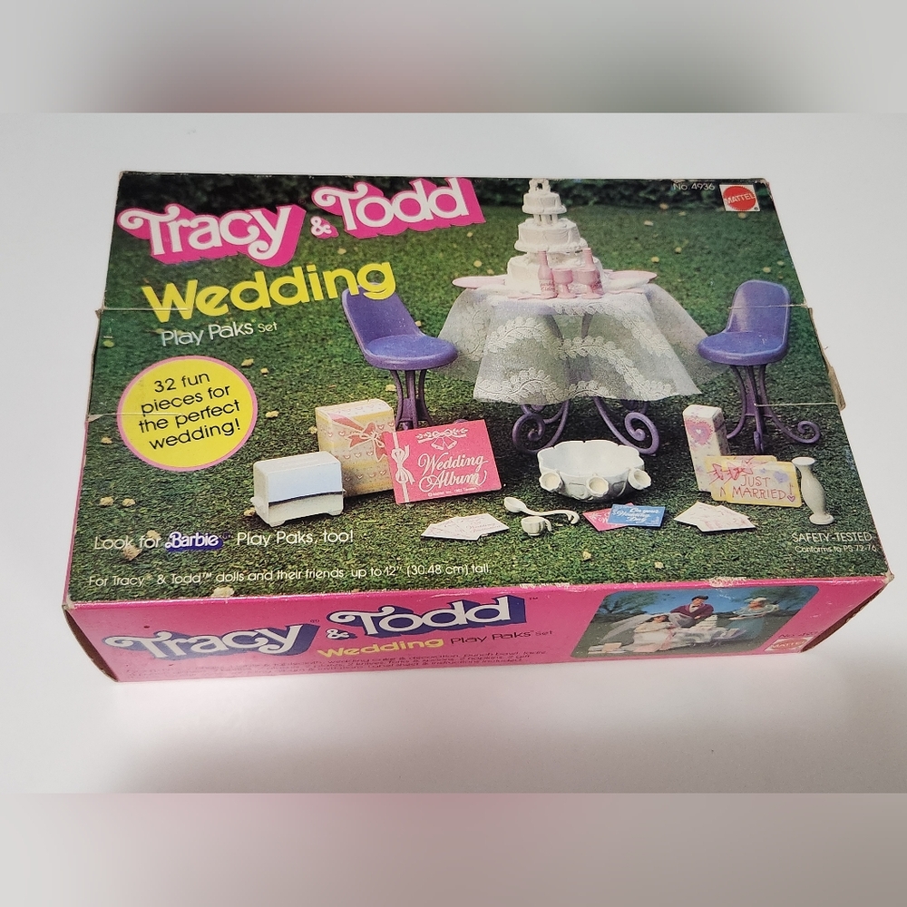 🌌 1983 Tracy And Todd Wedding Play Pak Set Vintage 53